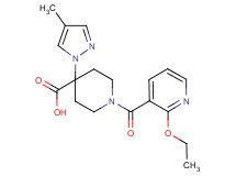 1-[(2-ethoxypyridin-3-yl)carbonyl]-4-(4-methyl-1H-pyrazol-1-yl)piperidine-4-carboxylic acid