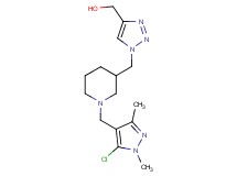 [1-({1-[(5-chloro-1,3-dimethyl-1H-pyrazol-4-yl)methyl]-3-piperidinyl}methyl)-1H-1,2,3-triazol-4-yl]methanol trifluoroacetate (salt)