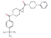 6-(4-tert-butylbenzoyl)-1-{[4-(2-pyridinyl)-1-piperazinyl]carbonyl}-6-azaspiro[2.5]octane