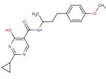 2-cyclopropyl-4-hydroxy-N-[3-(4-methoxyphenyl)-1-methylpropyl]pyrimidine-5-carboxamide