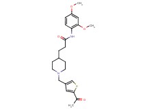 3-{1-[(5-acetyl-3-thienyl)methyl]-4-piperidinyl}-N-(2,4-dimethoxyphenyl)propanamide