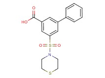 5-(thiomorpholin-4-ylsulfonyl)biphenyl-3-carboxylic acid