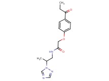 2-(4-propionylphenoxy)-N-[2-(1H-1,2,4-triazol-1-yl)propyl]acetamide