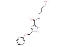 N-(4-hydroxybutyl)-5-(phenoxymethyl)-1H-pyrazole-3-carboxamide