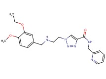 1-{2-[(3-ethoxy-4-methoxybenzyl)amino]ethyl}-N-(2-pyridinylmethyl)-1H-1,2,3-triazole-4-carboxamide
