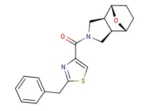 (1R*,2R*,6S*,7S*)-4-[(2-benzyl-1,3-thiazol-4-yl)carbonyl]-10-oxa-4-azatricyclo[5.2.1.0~2,6~]decane