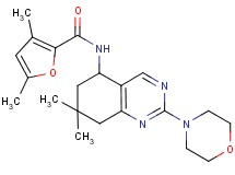 N-[7,7-dimethyl-2-(4-morpholinyl)-5,6,7,8-tetrahydro-5-quinazolinyl]-3,5-dimethyl-2-furamide
