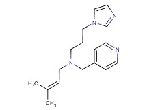 N-[3-(1H-imidazol-1-yl)propyl]-3-methyl-N-(pyridin-4-ylmethyl)but-2-en-1-amine