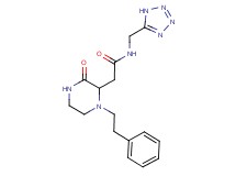 2-[3-oxo-1-(2-phenylethyl)-2-piperazinyl]-N-(1H-tetrazol-5-ylmethyl)acetamide