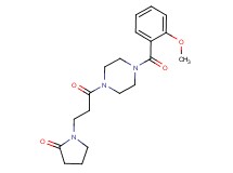 1-{3-[4-(2-methoxybenzoyl)-1-piperazinyl]-3-oxopropyl}-2-pyrrolidinone