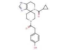 4-{2-[5-(cyclopropylcarbonyl)-1,5,6,7-tetrahydro-1'H-spiro[imidazo[4,5-c]pyridine-4,4'-piperidin]-1'-yl]-2-oxoethyl}phenol