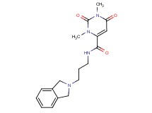 N-[3-(1,3-dihydro-2H-isoindol-2-yl)propyl]-1,3-dimethyl-2,6-dioxo-1,2,3,6-tetrahydro-4-pyrimidinecarboxamide