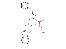 ethyl 1-[(6-fluoro-1H-benzimidazol-2-yl)methyl]-4-(2-phenoxyethyl)-4-piperidinecarboxylate