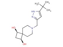 (1R*,3S*)-7-[(5-tert-butyl-1H-pyrazol-3-yl)methyl]-7-azaspiro[3.5]nonane-1,3-diol