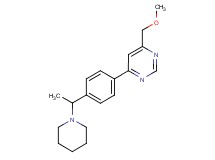 4-(methoxymethyl)-6-[4-(1-piperidin-1-ylethyl)phenyl]pyrimidine