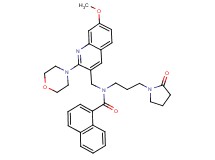 N-{[7-methoxy-2-(4-morpholinyl)-3-quinolinyl]methyl}-N-[3-(2-oxo-1-pyrrolidinyl)propyl]-1-naphthamide