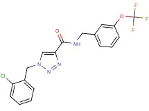 1-(2-chlorobenzyl)-N-[3-(trifluoromethoxy)benzyl]-1H-1,2,3-triazole-4-carboxamide