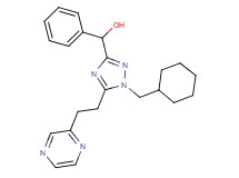 [1-(cyclohexylmethyl)-5-(2-pyrazin-2-ylethyl)-1H-1,2,4-triazol-3-yl](phenyl)methanol