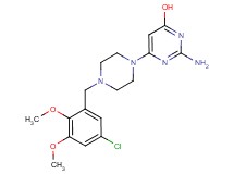 2-amino-6-[4-(5-chloro-2,3-dimethoxybenzyl)piperazin-1-yl]pyrimidin-4-ol