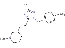 1-methyl-3-{2-[3-methyl-1-(4-methylbenzyl)-1H-1,2,4-triazol-5-yl]ethyl}piperidine