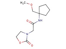N-[1-(methoxymethyl)cyclopentyl]-2-(2-oxo-1,3-oxazolidin-3-yl)acetamide