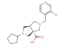 (3aR*,6aR*)-2-[(3-chloropyridin-4-yl)methyl]-5-cyclopentylhexahydropyrrolo[3,4-c]pyrrole-3a(1H)-carboxylic acid