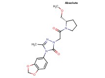 4-(1,3-benzodioxol-5-yl)-2-{2-[(2S)-2-(methoxymethyl)-1-pyrrolidinyl]-2-oxoethyl}-5-methyl-2,4-dihydro-3H-1,2,4-triazol-3-one