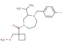 1-(4-fluorobenzyl)-2-isopropyl-4-{[1-(methoxymethyl)cyclobutyl]carbonyl}-1,4-diazepane