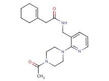 N-{[2-(4-acetyl-1-piperazinyl)-3-pyridinyl]methyl}-2-(1-cyclohexen-1-yl)acetamide