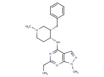 N-[(3S*,4R*)-3-benzyl-1-methyl-4-piperidinyl]-6-ethyl-1-methyl-1H-pyrazolo[3,4-d]pyrimidin-4-amine