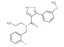N-(2-fluorobenzyl)-3-(3-methoxyphenyl)-N-propyl-1H-pyrazole-4-carboxamide