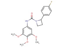 2-(4-fluorophenyl)-N-(3,4,5-trimethoxyphenyl)azetidine-1-carboxamide