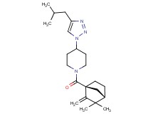 1-{[(1S*,4S*)-3,3-dimethyl-2-methylenebicyclo[2.2.1]hept-1-yl]carbonyl}-4-(4-isobutyl-1H-1,2,3-triazol-1-yl)pip