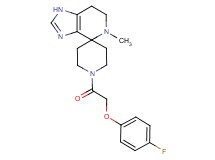1'-[(4-fluorophenoxy)acetyl]-5-methyl-1,5,6,7-tetrahydrospiro[imidazo[4,5-c]pyridine-4,4'-piperidine]