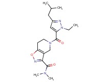 5-[(1-ethyl-3-isobutyl-1H-pyrazol-5-yl)carbonyl]-N,N-dimethyl-4,5,6,7-tetrahydroisoxazolo[4,5-c]pyridine-3-carboxamide