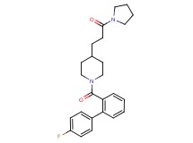 1-[(4'-fluoro-2-biphenylyl)carbonyl]-4-[3-oxo-3-(1-pyrrolidinyl)propyl]piperidine