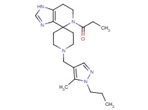 1'-[(5-methyl-1-propyl-1H-pyrazol-4-yl)methyl]-5-propionyl-1,5,6,7-tetrahydrospiro[imidazo[4,5-c]pyridine-4,4'-piperidine]