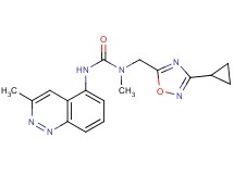 N-[(3-cyclopropyl-1,2,4-oxadiazol-5-yl)methyl]-N-methyl-N'-(3-methylcinnolin-5-yl)urea