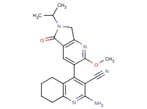 2-amino-4-(6-isopropyl-2-methoxy-5-oxo-6,7-dihydro-5H-pyrrolo[3,4-b]pyridin-3-yl)-5,6,7,8-tetrahydroquinoline-3-carbonitrile