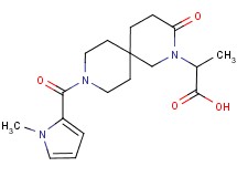 2-{9-[(1-methyl-1H-pyrrol-2-yl)carbonyl]-3-oxo-2,9-diazaspiro[5.5]undec-2-yl}propanoic acid