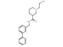 N-(biphenyl-3-ylmethyl)-1-(2-hydroxyethyl)piperidine-3-carboxamide