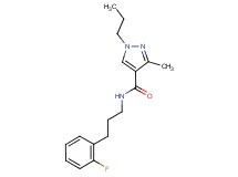 N-[3-(2-fluorophenyl)propyl]-3-methyl-1-propyl-1H-pyrazole-4-carboxamide