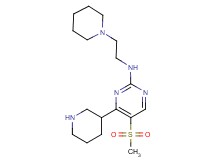 5-(methylsulfonyl)-4-(3-piperidinyl)-N-[2-(1-piperidinyl)ethyl]-2-pyrimidinamine dihydrochloride