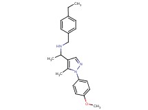 (4-ethylbenzyl){1-[1-(4-methoxyphenyl)-5-methyl-1H-pyrazol-4-yl]ethyl}amine