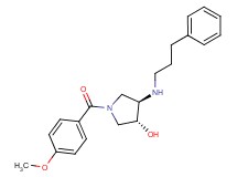 (3R*,4R*)-1-(4-methoxybenzoyl)-4-[(3-phenylpropyl)amino]-3-pyrrolidinol