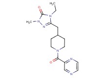 4-ethyl-2-methyl-5-{[1-(pyrazin-2-ylcarbonyl)piperidin-4-yl]methyl}-2,4-dihydro-3H-1,2,4-triazol-3-one