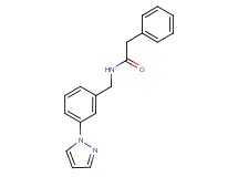 2-phenyl-N-[3-(1H-pyrazol-1-yl)benzyl]acetamide
