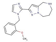 2-[1-(2-methoxybenzyl)-1H-imidazol-2-yl]-5,6,7,8-tetrahydro-4H-pyrazolo[1,5-a][1,4]diazepine dihydrochloride