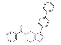3-(4-biphenylyl)-5-(3-pyridinylcarbonyl)-4,5,6,7-tetrahydroisoxazolo[4,5-c]pyridine