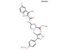 methyl (4S)-4-{[(5-chloro-3-methyl-1H-indol-2-yl)carbonyl]amino}-1-{[3-(4-methoxyphenyl)-1H-pyrazol-4-yl]methyl}-L-prolinate